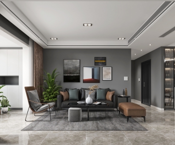 Modern A Living Room-ID:788363934