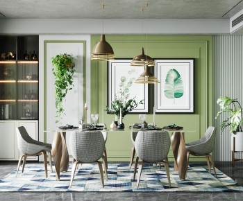 Nordic Style Dining Room-ID:265244961