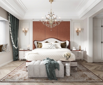 Simple European Style Bedroom-ID:236130007