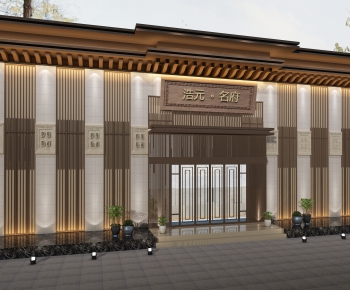 New Chinese Style Facade Element-ID:156796936