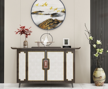 New Chinese Style Entrance Cabinet-ID:109903104