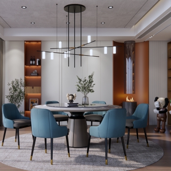 Modern Dining Room-ID:136125095