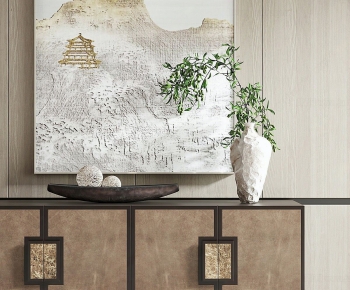 New Chinese Style Side Cabinet-ID:219598055