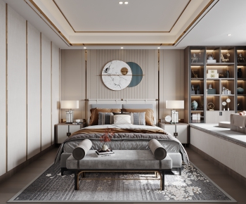 New Chinese Style Bedroom-ID:389074099