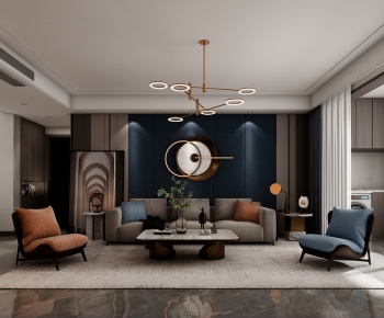 Modern A Living Room-ID:263658053