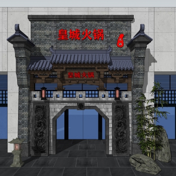 Chinese Style Facade Element-ID:255330095