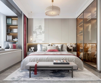 New Chinese Style Bedroom-ID:929161079