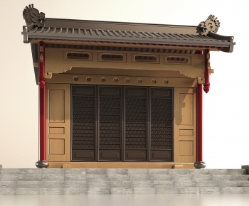 New Chinese Style Facade Element-ID:941981089