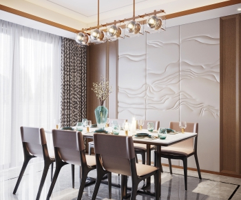New Chinese Style Dining Room-ID:783416992