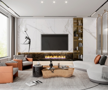 Modern A Living Room-ID:940736061