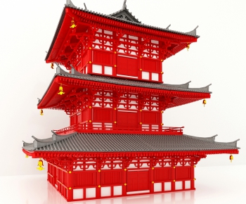 Chinese Style Ancient Architectural Buildings-ID:230801197