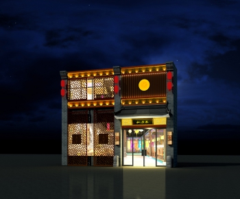 New Chinese Style Facade Element-ID:938394074