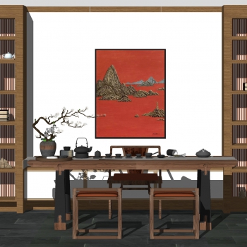 New Chinese Style Tea House-ID:164715054