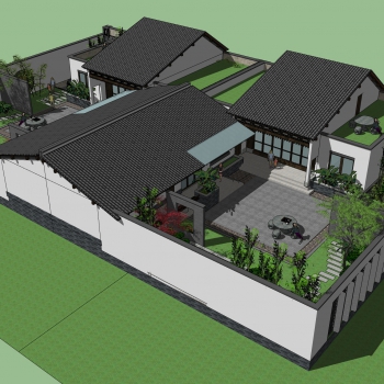 New Chinese Style Villa Appearance-ID:637422086