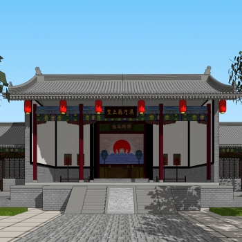 Chinese Style Building Appearance-ID:756527901