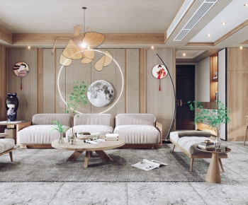 Japanese Style A Living Room-ID:389034995