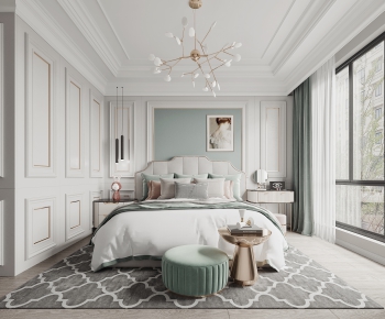 Modern Simple European Style Bedroom-ID:272679336