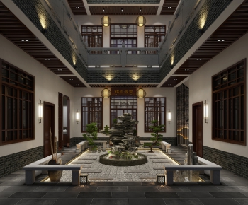 New Chinese Style Courtyard/landscape-ID:941068893