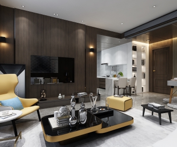 Modern A Living Room-ID:483243948