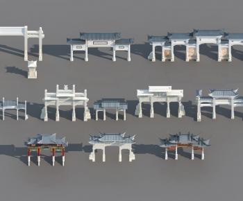 Chinese Style Building Component-ID:266365055