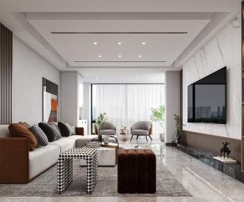 Modern A Living Room-ID:232944013