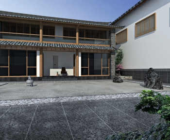 New Chinese Style Building Appearance-ID:421688081