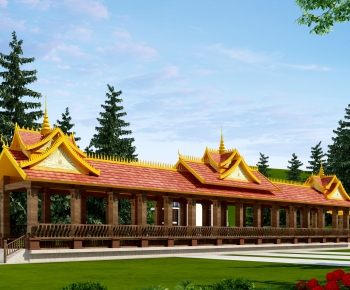 Southeast Asian Style Building Component-ID:586122991