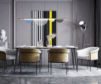 Modern Dining Table And Chairs-ID:758404973