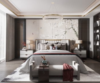 New Chinese Style Bedroom-ID:140799058