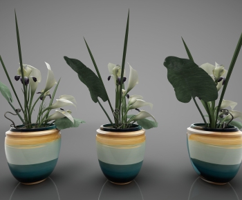 New Chinese Style Potted Green Plant-ID:492744925