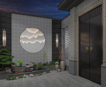 New Chinese Style Courtyard/landscape-ID:998975042