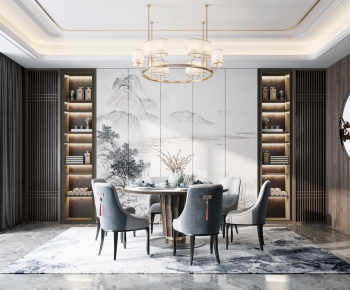 New Chinese Style Dining Room-ID:296626099