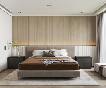 Modern Wabi-sabi Style Bedroom-ID:509126909