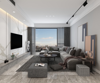 Modern A Living Room-ID:625507126