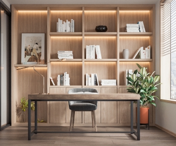 Nordic Style Computer Desk And Chair-ID:788121948