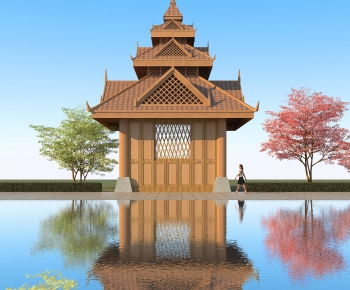 Southeast Asian Style Building Component-ID:796171907