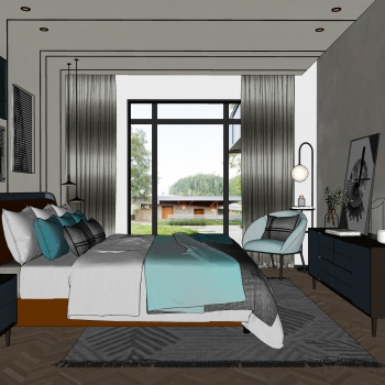 Modern Bedroom-ID:865448958