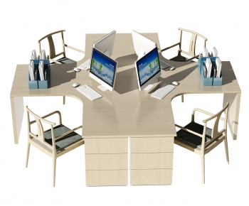 New Chinese Style Office Table-ID:742690629