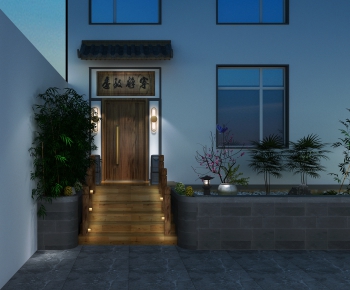 Japanese Style Facade Element-ID:387514112