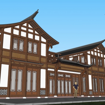 Chinese Style Building Appearance-ID:516129972