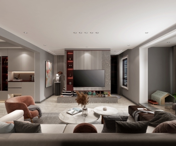 Modern A Living Room-ID:356528049