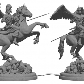 欧式骑马人物雕塑-ID:445408112
