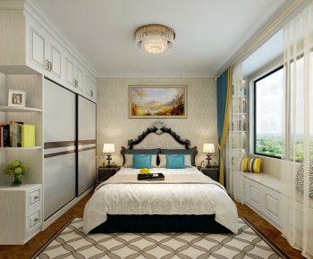 Simple European Style Bedroom-ID:292403949