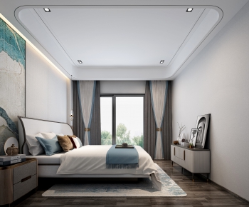 New Chinese Style Bedroom-ID:283180952