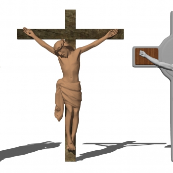 欧式耶稣雕像十字架-ID:437413935