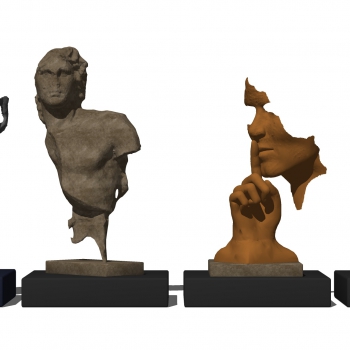 欧式抽象人物雕塑摆件-ID:829333072