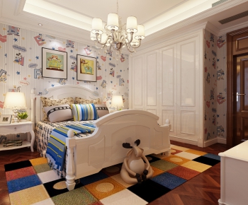 Simple European Style Children's Room-ID:786149586