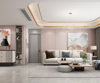 Modern A Living Room-ID:743211986