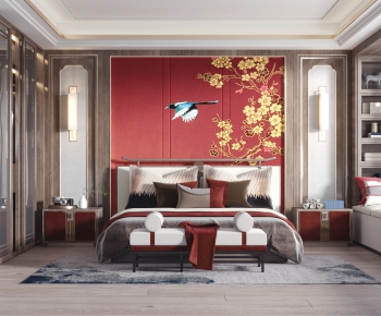 New Chinese Style Bedroom-ID:226485977