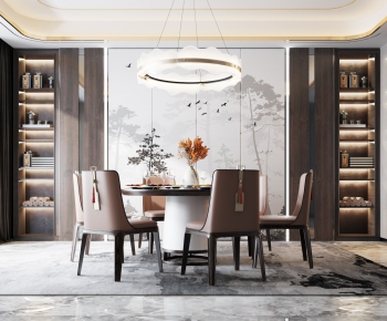 New Chinese Style Dining Room-ID:388704067